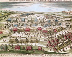 La Batalla de la Montaña Blanca (Weissen Berg), 8 de noviembre de 1620 de German School